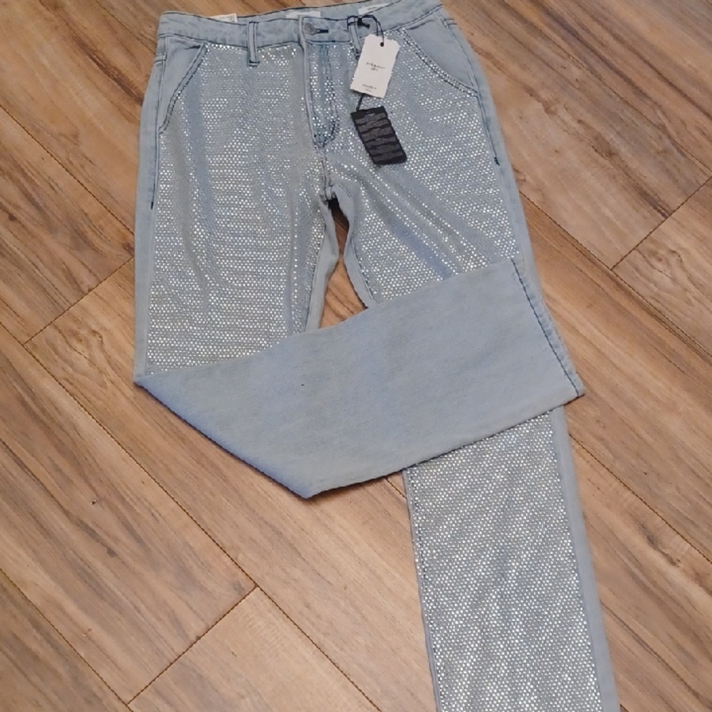 Forever 21 Rhinestone Jeans
